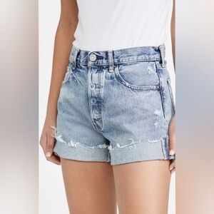 Moussy Vintage Upland High Rise Distressed Cut Off Jean Shorts Size 27‎